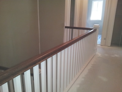 Finished railing